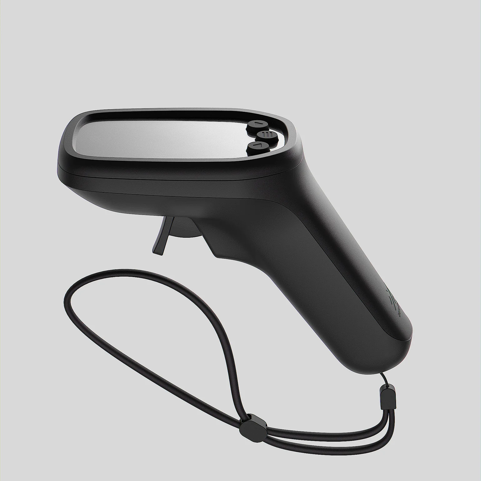 Schwarzer Handcontroller mit Handschlaufe zur Steuerung eines e-Foils
