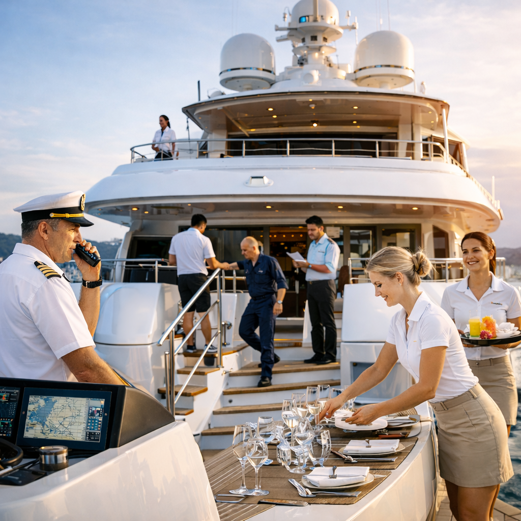 Startseite BAYSIDE Startseite luxury-superyacht-management-crew-on-deck-bayside_1540 BAYSIDE Yacht Charter